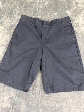Dickies Mens Navy Blue Flat Front Shorts Size 36
